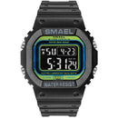 Relógio SMAEL Clássico 1801 - Classic Watich relógio 025 AmploTech Preto e Verde 